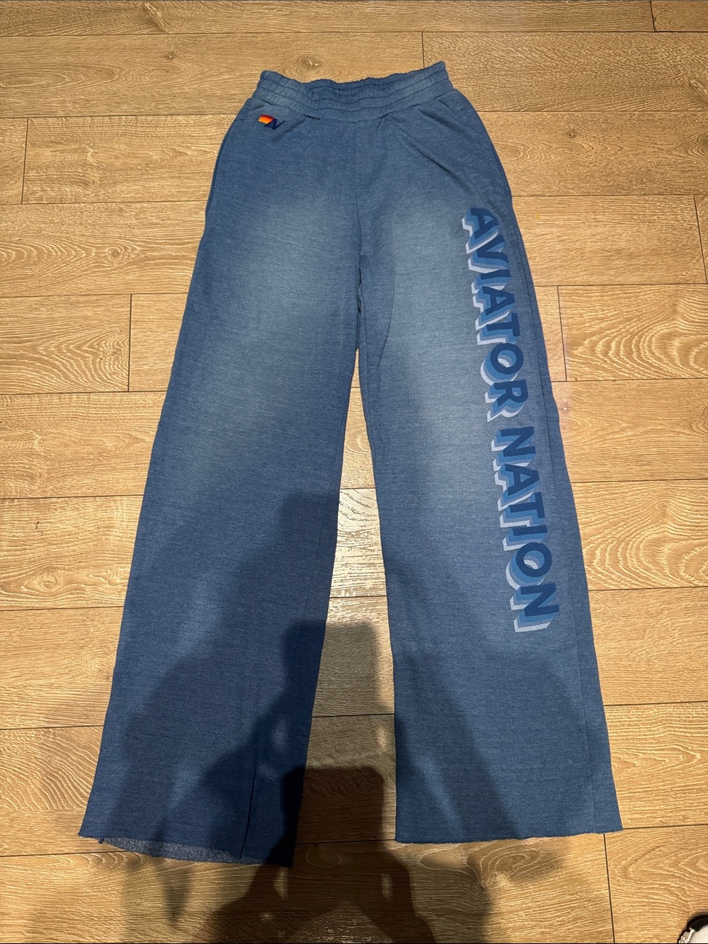 NWOT Aviator Nation Wide Leg Pocket Sweatpants